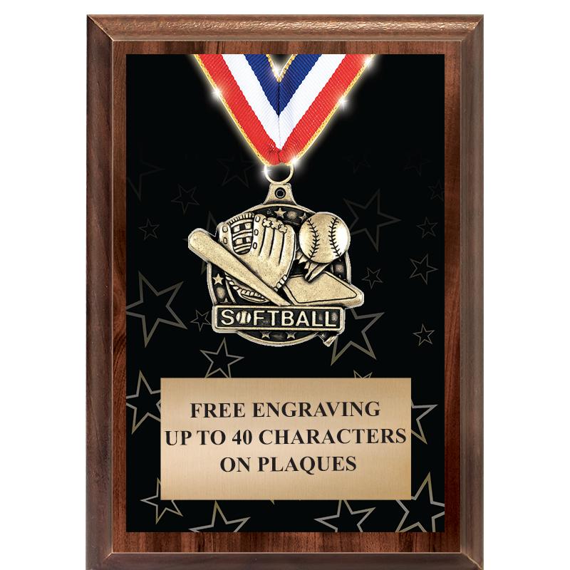 5X7 SHOWSTOPPER MEDAL PLAQUE