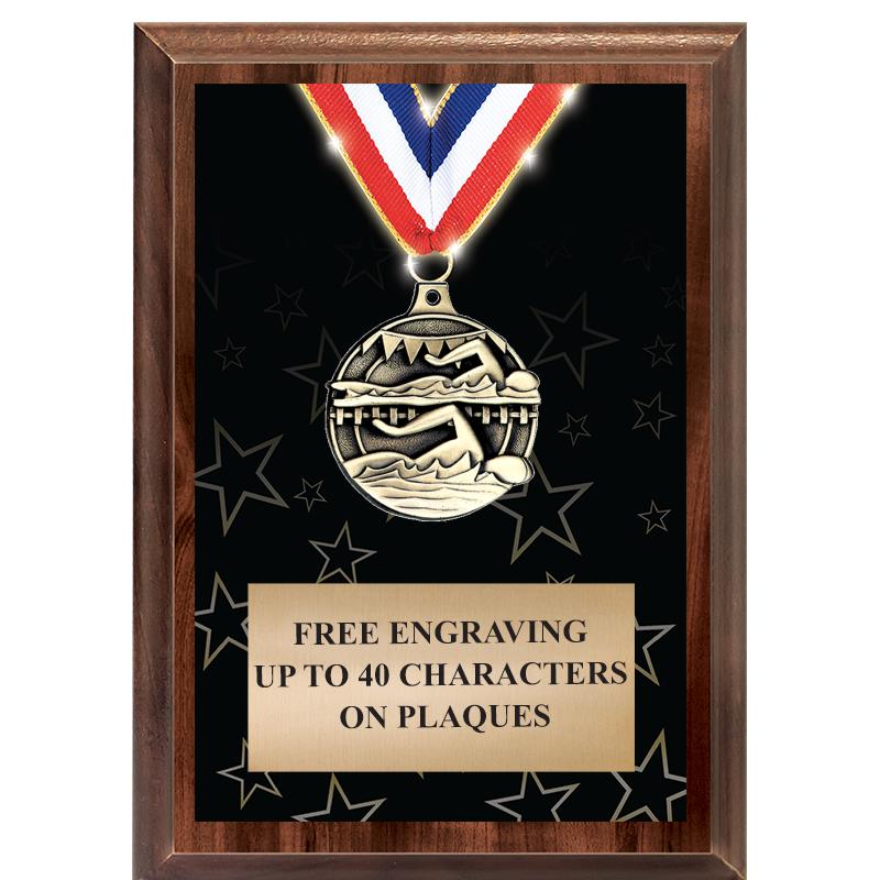5X7 SHOWSTOPPER MEDAL PLAQUE