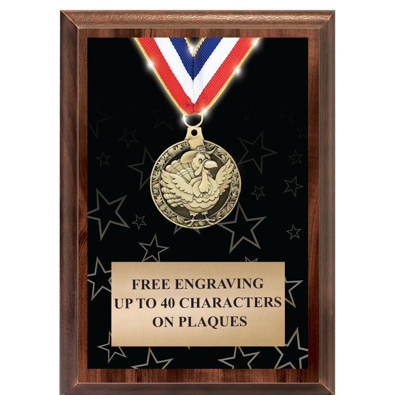 5X7 SHOWSTOPPER MEDAL PLAQUE