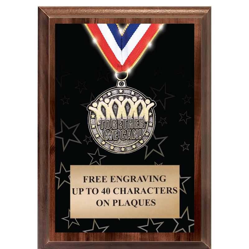 5X7 SHOWSTOPPER MEDAL PLAQUE