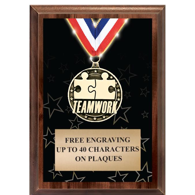 5X7 SHOWSTOPPER MEDAL PLAQUE
