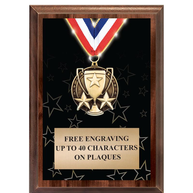 5X7 SHOWSTOPPER MEDAL PLAQUE