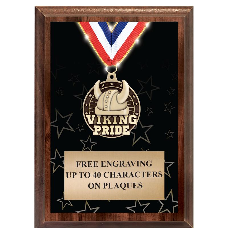 5X7 SHOWSTOPPER MEDAL PLAQUE