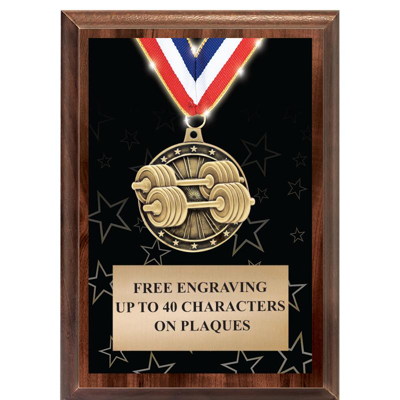 5X7 SHOWSTOPPER MEDAL PLAQUE