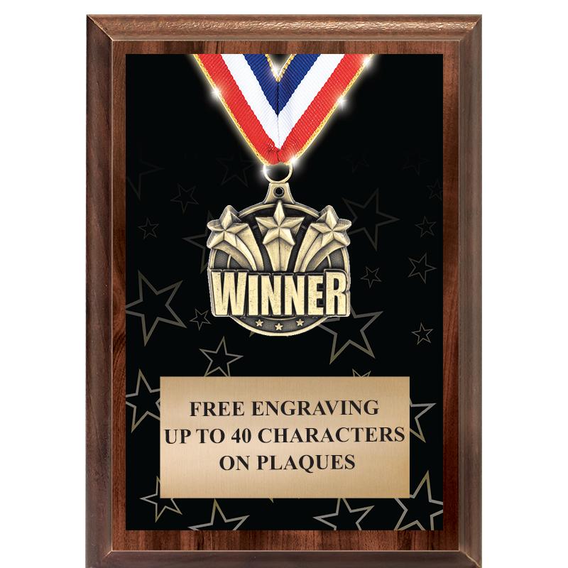 5X7 SHOWSTOPPER MEDAL PLAQUE