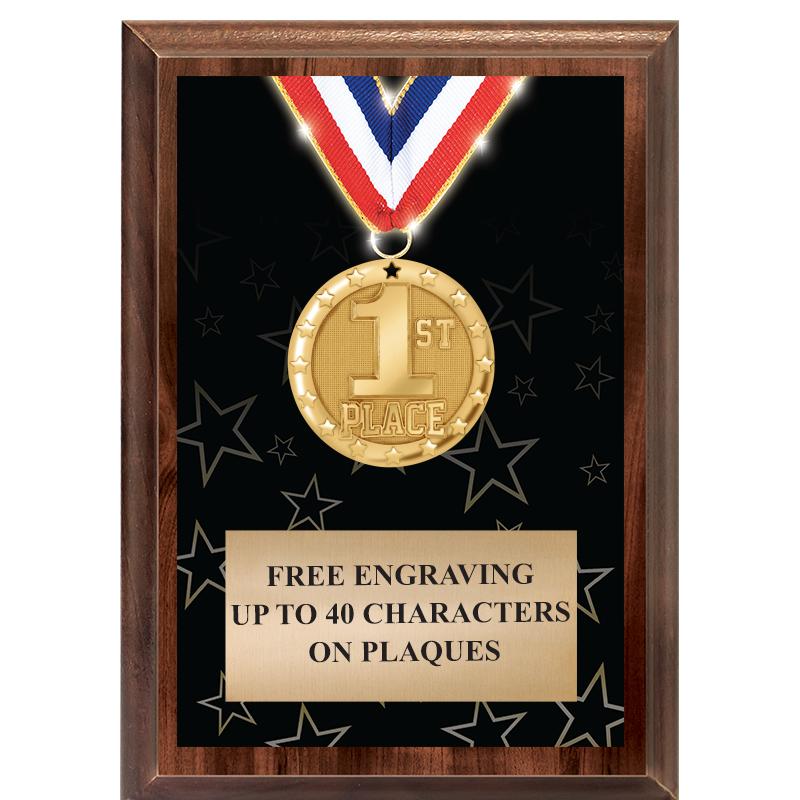 5X7 SHOWSTOPPER MEDAL PLAQUE