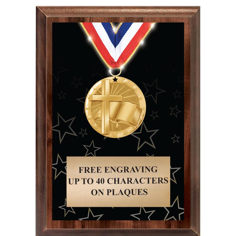 5X7 SHOWSTOPPER MEDAL PLAQUE