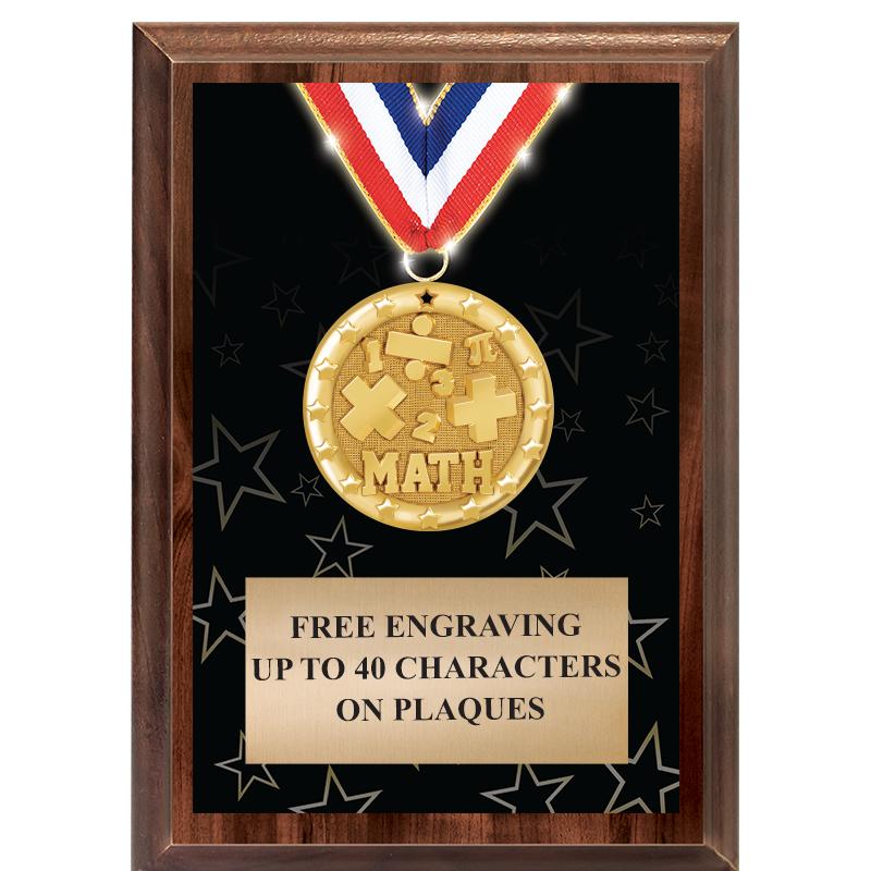 5X7 SHOWSTOPPER MEDAL PLAQUE