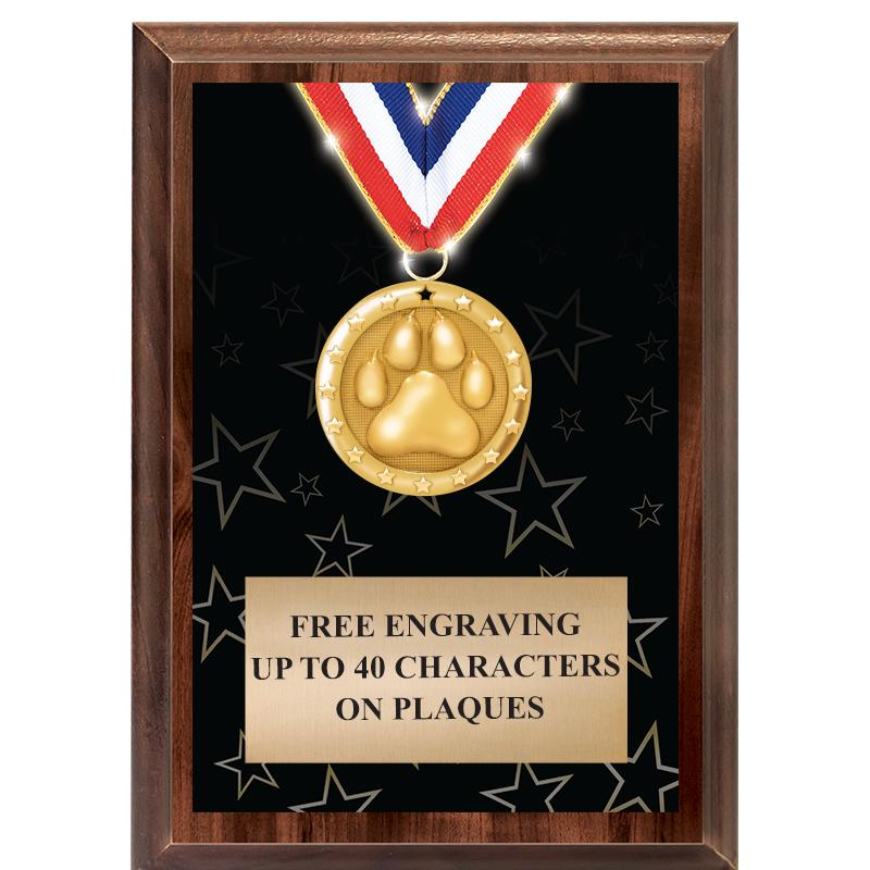 5X7 SHOWSTOPPER MEDAL PLAQUE