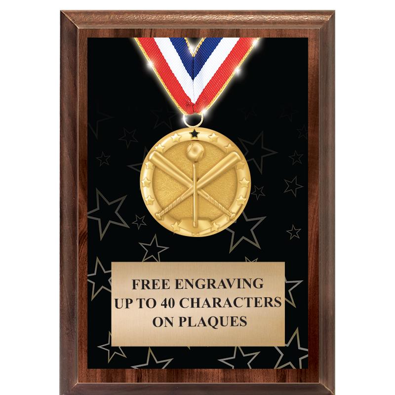5X7 SHOWSTOPPER MEDAL PLAQUE