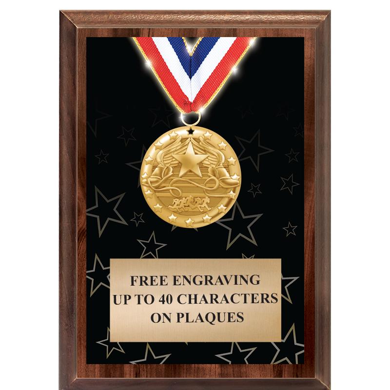 5X7 SHOWSTOPPER MEDAL PLAQUE