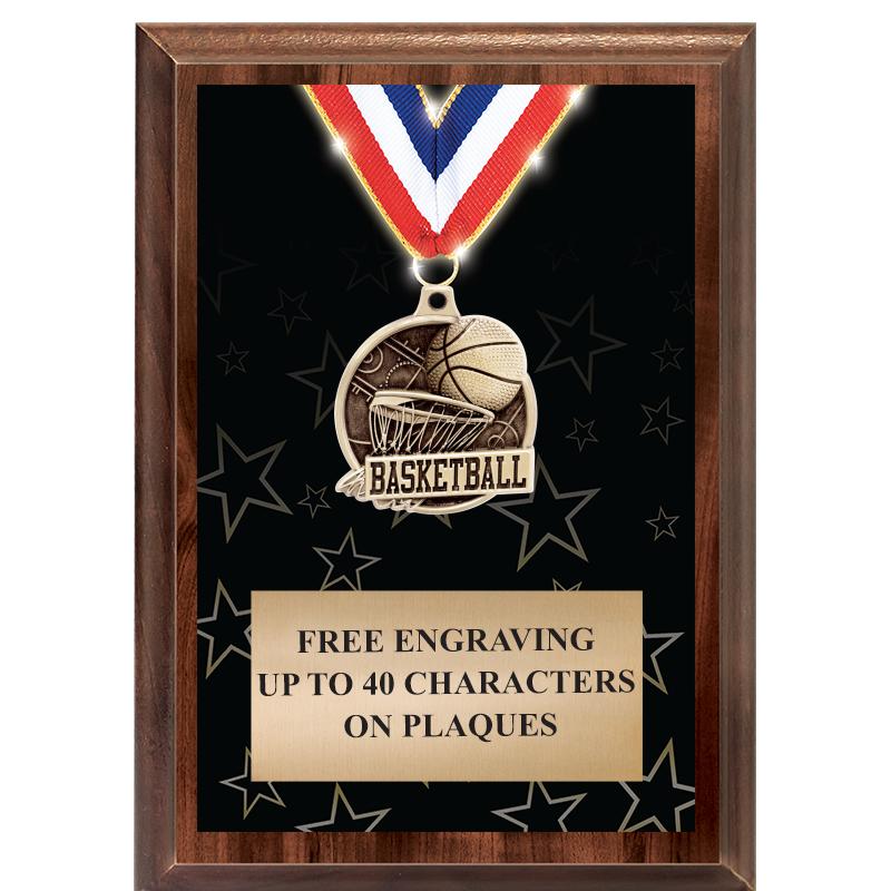 5X7 SHOWSTOPPER MEDAL PLAQUE