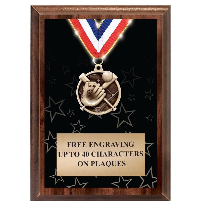 5X7 SHOWSTOPPER MEDAL PLAQUE