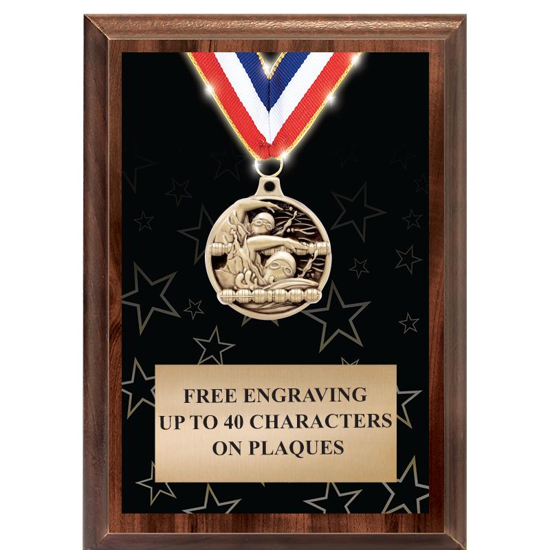 5X7 SHOWSTOPPER MEDAL PLAQUE