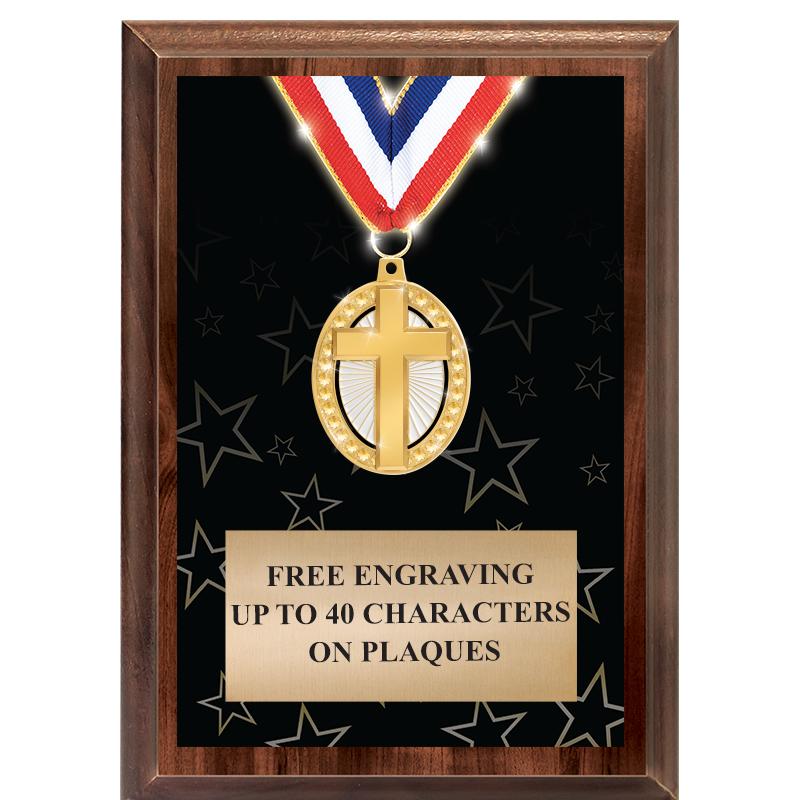 5X7 SHOWSTOPPER MEDAL PLAQUE
