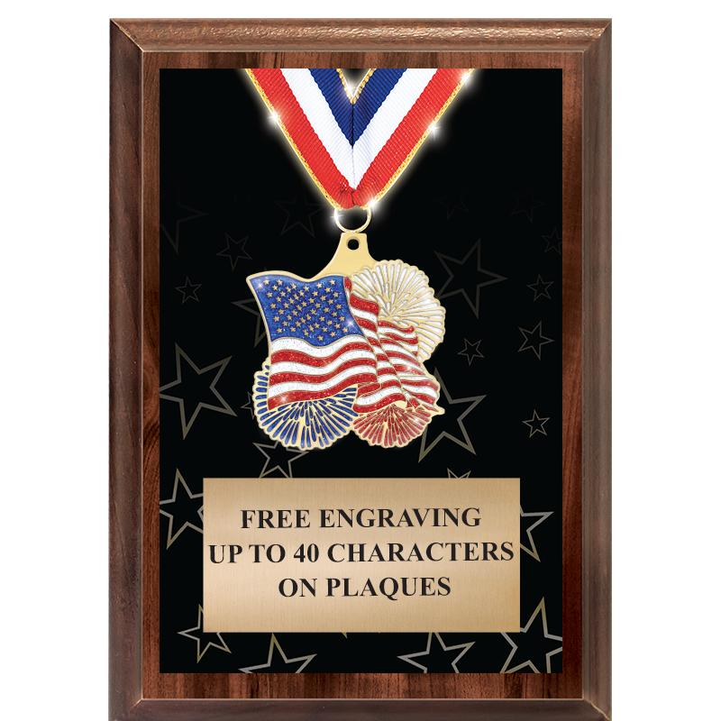 5X7 SHOWSTOPPER MEDAL PLAQUE