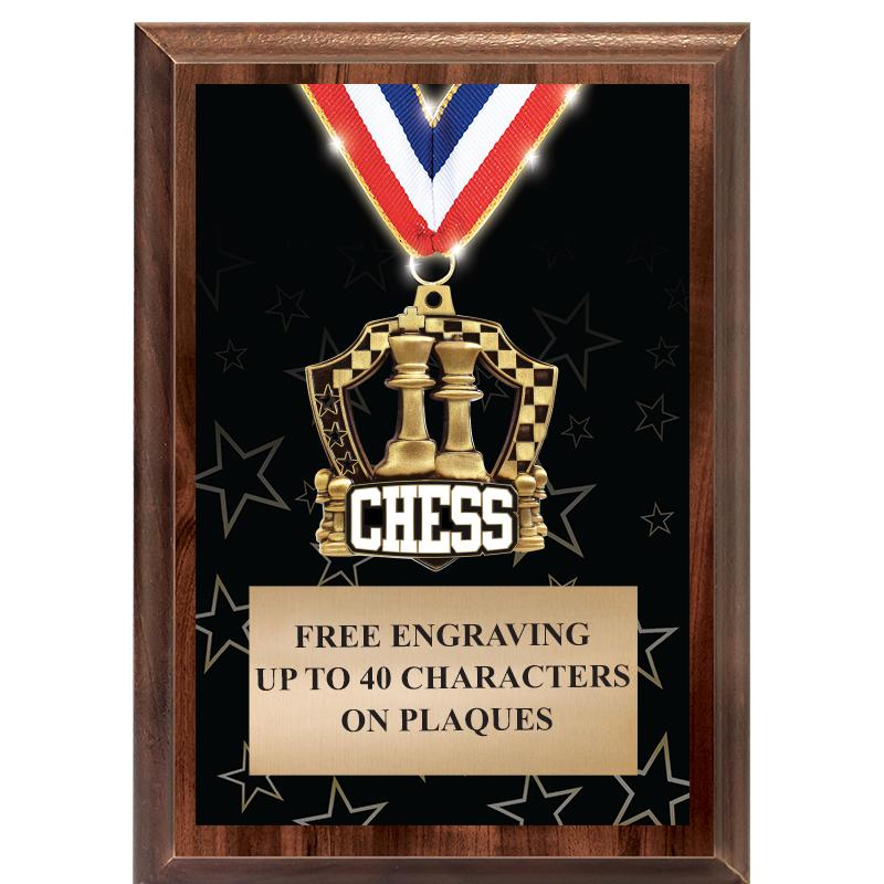 5X7 SHOWSTOPPER MEDAL PLAQUE