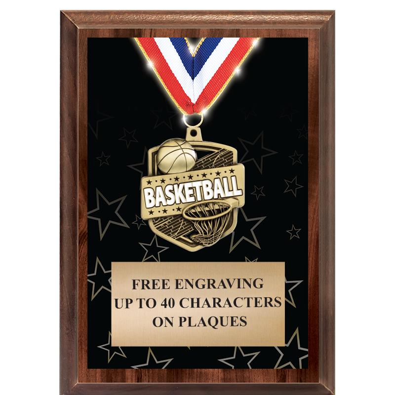 5X7 SHOWSTOPPER MEDAL PLAQUE