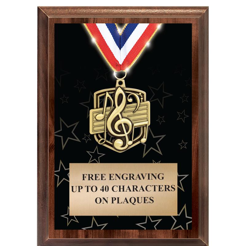 5X7 SHOWSTOPPER MEDAL PLAQUE