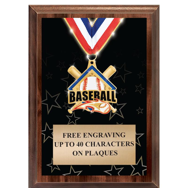 5X7 SHOWSTOPPER MEDAL PLAQUE