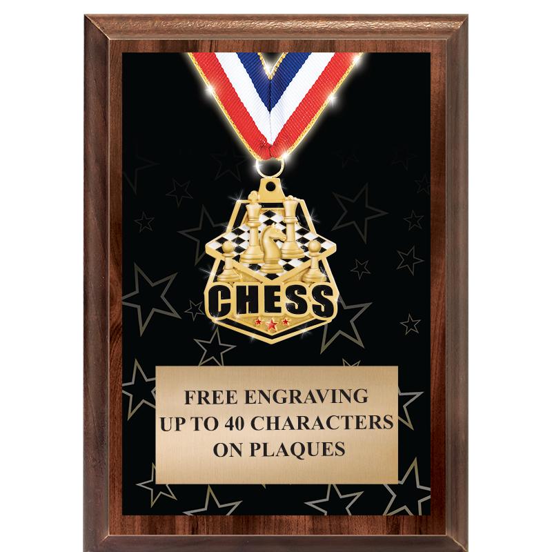 5X7 SHOWSTOPPER MEDAL PLAQUE