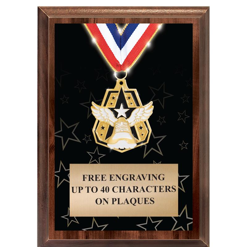 5X7 SHOWSTOPPER MEDAL PLAQUE