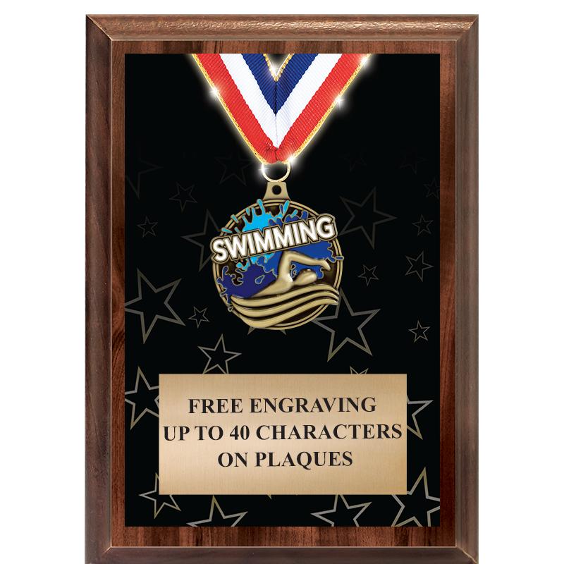 5X7 SHOWSTOPPER MEDAL PLAQUE