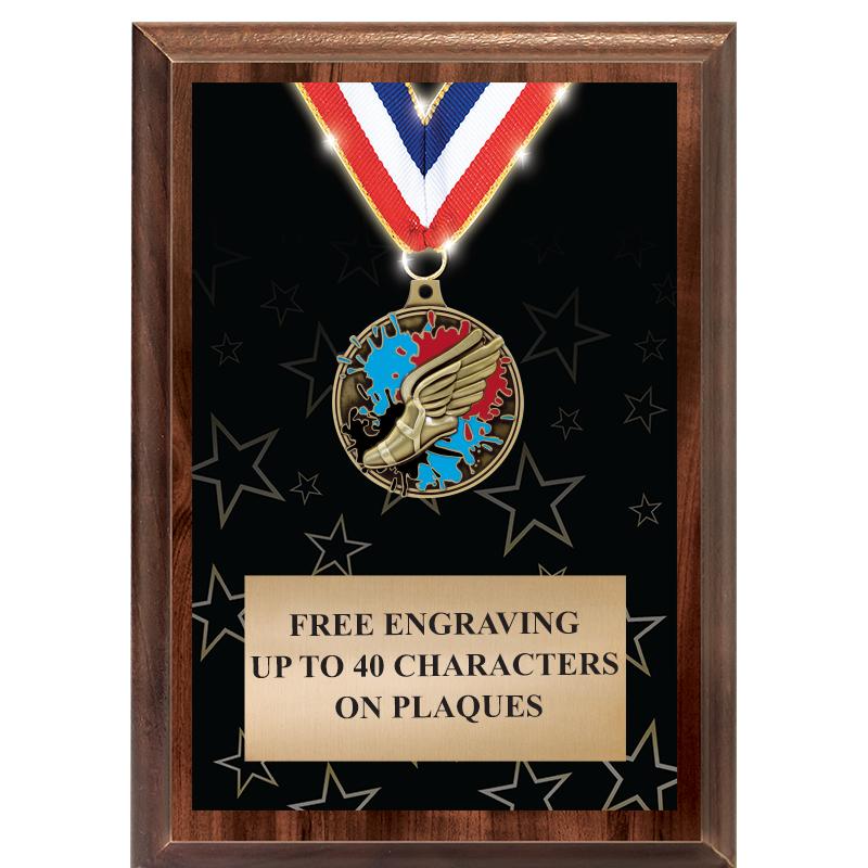 5X7 SHOWSTOPPER MEDAL PLAQUE