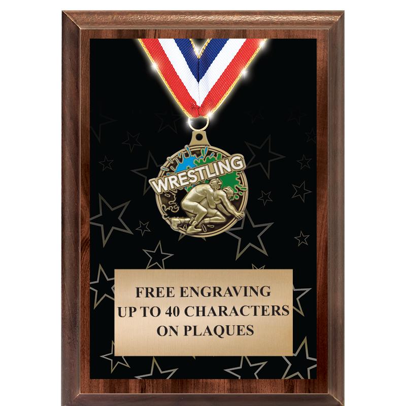 5X7 SHOWSTOPPER MEDAL PLAQUE