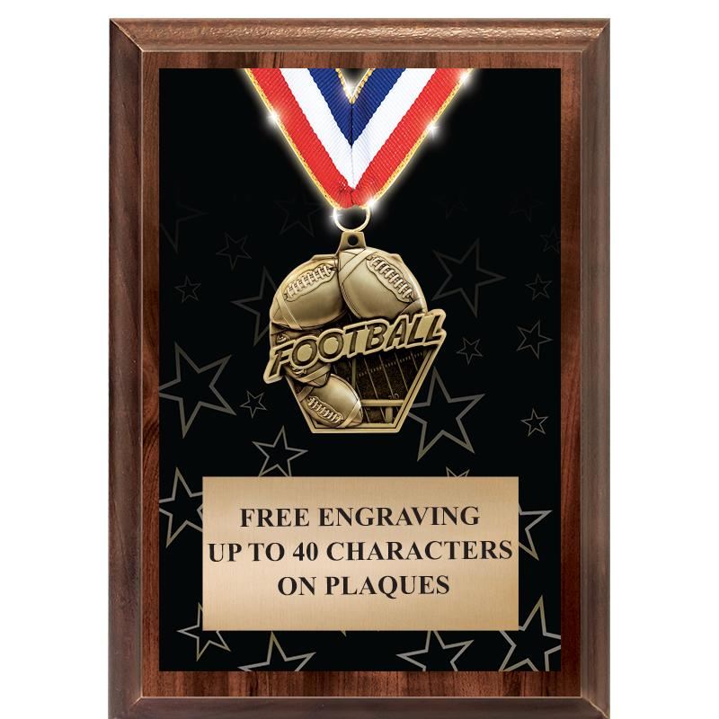 5X7 SHOWSTOPPER MEDAL PLAQUE