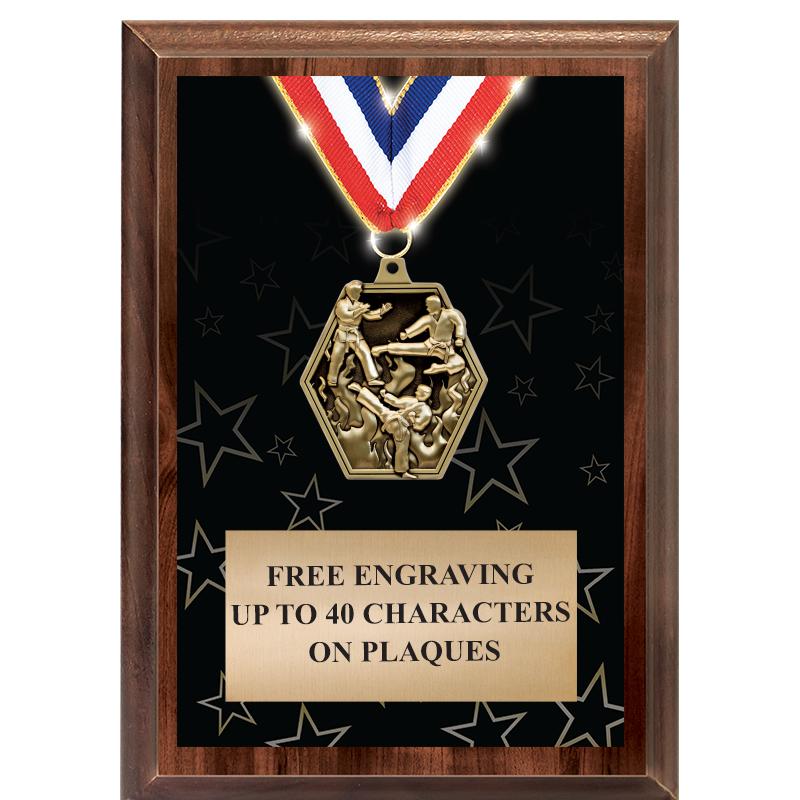 5X7 SHOWSTOPPER MEDAL PLAQUE