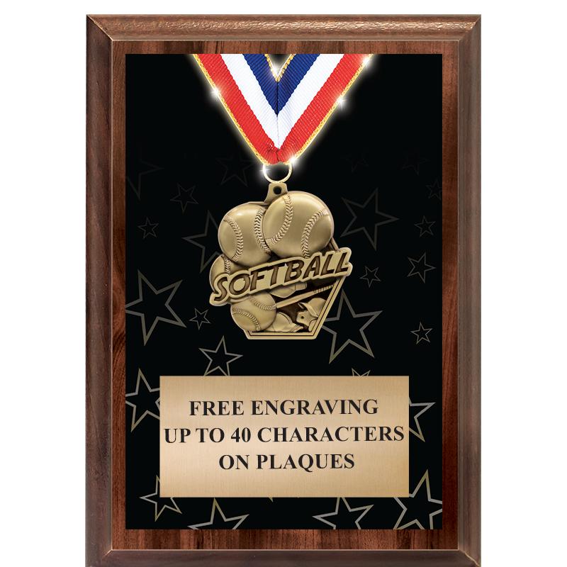 5X7 SHOWSTOPPER MEDAL PLAQUE