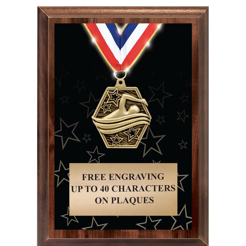 5X7 SHOWSTOPPER MEDAL PLAQUE