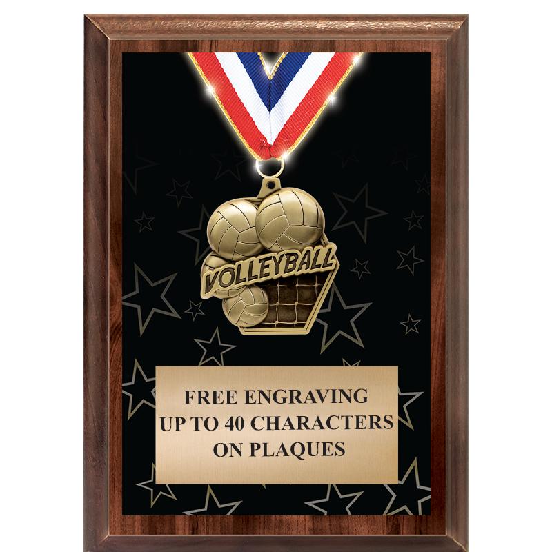 5X7 SHOWSTOPPER MEDAL PLAQUE