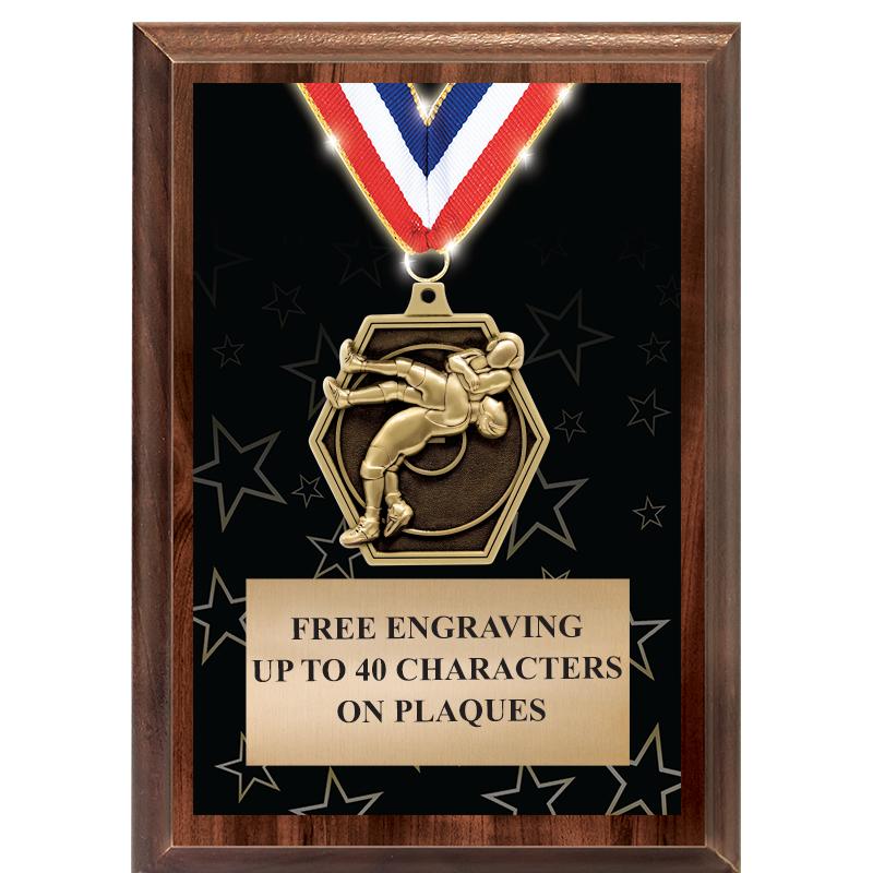 5X7 SHOWSTOPPER MEDAL PLAQUE