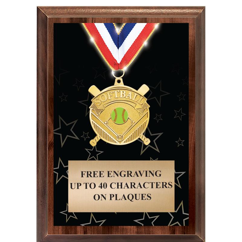 5X7 SHOWSTOPPER MEDAL PLAQUE