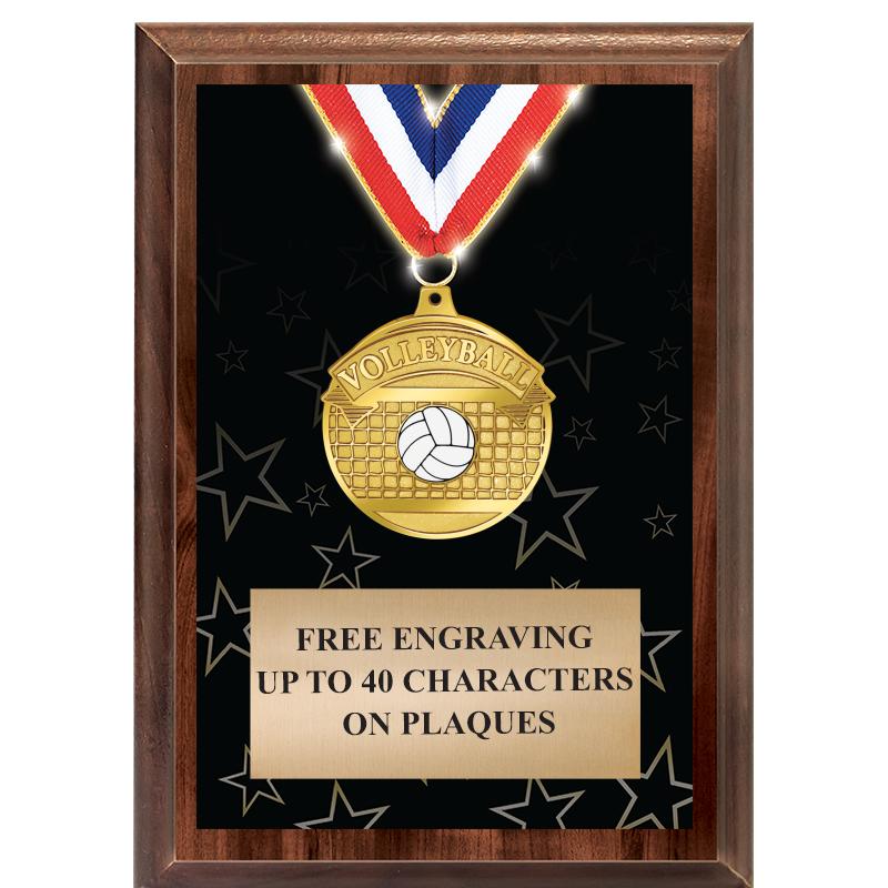 5X7 SHOWSTOPPER MEDAL PLAQUE