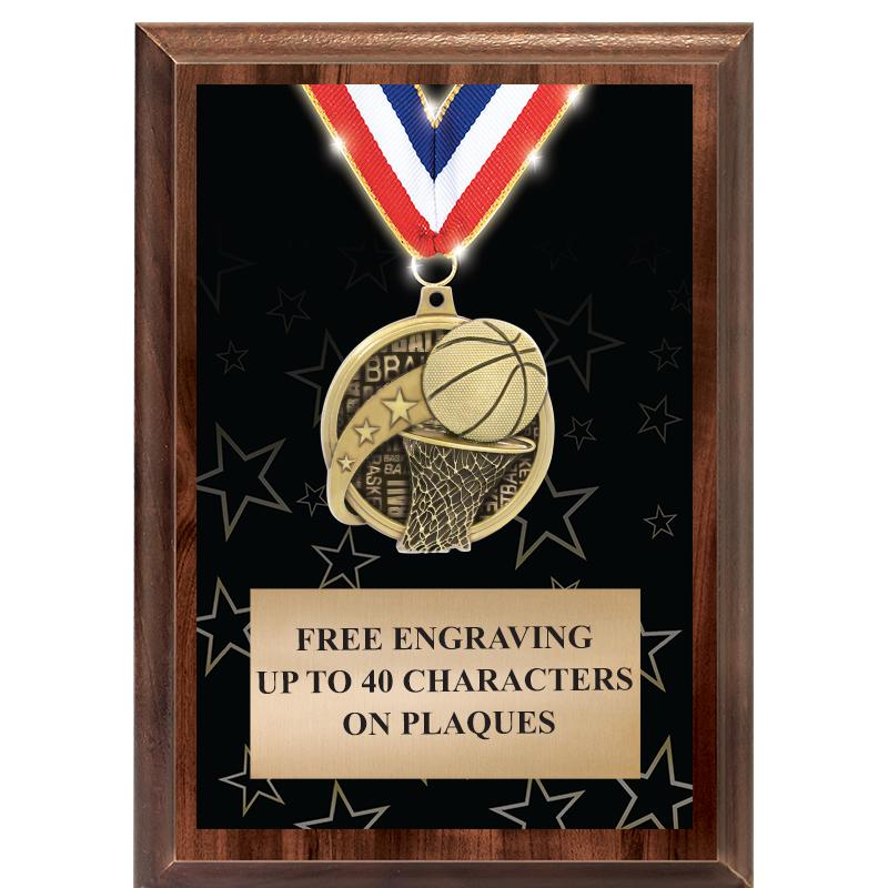 5X7 SHOWSTOPPER MEDAL PLAQUE