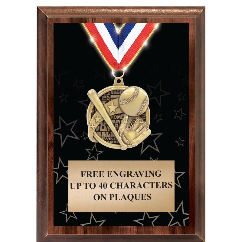 5X7 SHOWSTOPPER MEDAL PLAQUE
