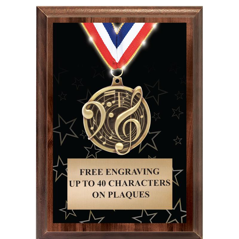 5X7 SHOWSTOPPER MEDAL PLAQUE