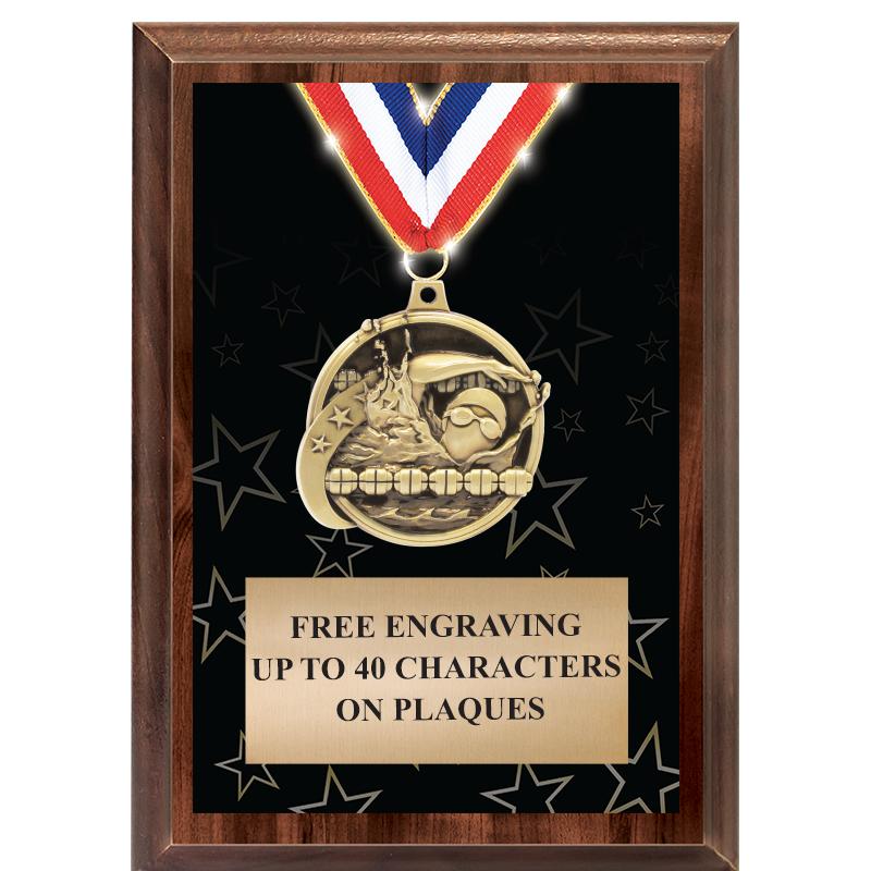 5X7 SHOWSTOPPER MEDAL PLAQUE