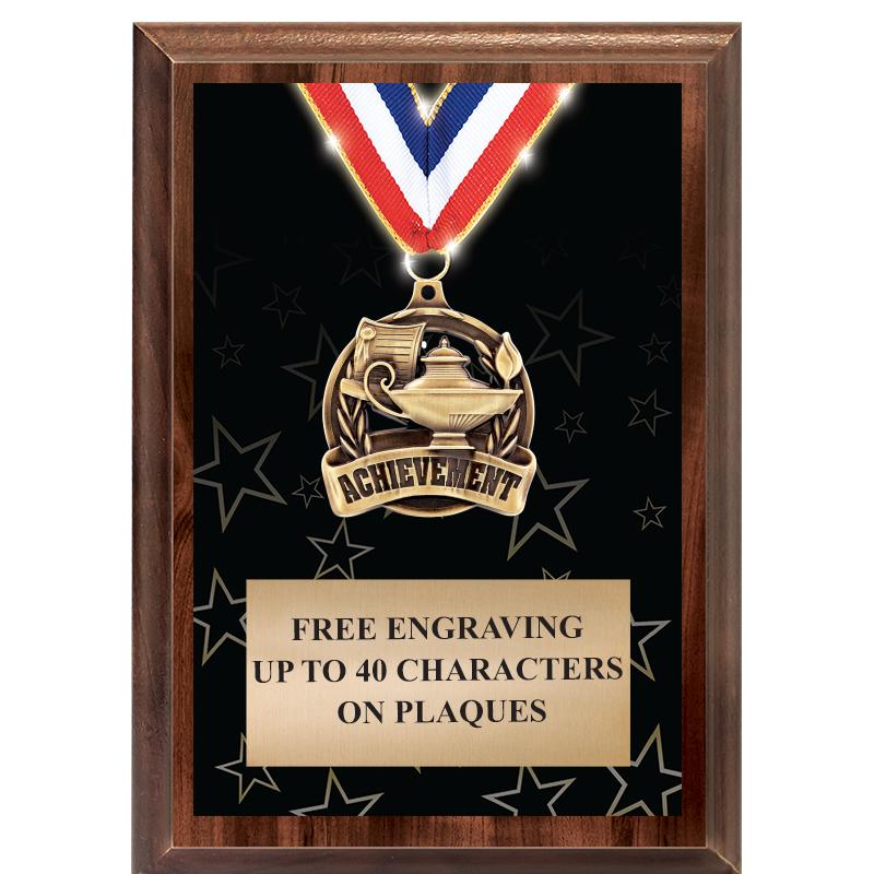 5X7 SHOWSTOPPER MEDAL PLAQUE