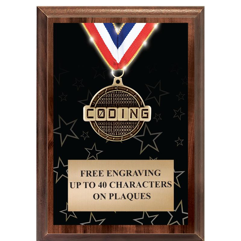 5X7 SHOWSTOPPER MEDAL PLAQUE