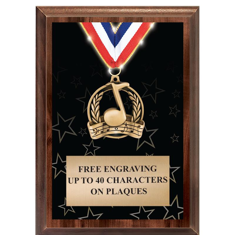 5X7 SHOWSTOPPER MEDAL PLAQUE