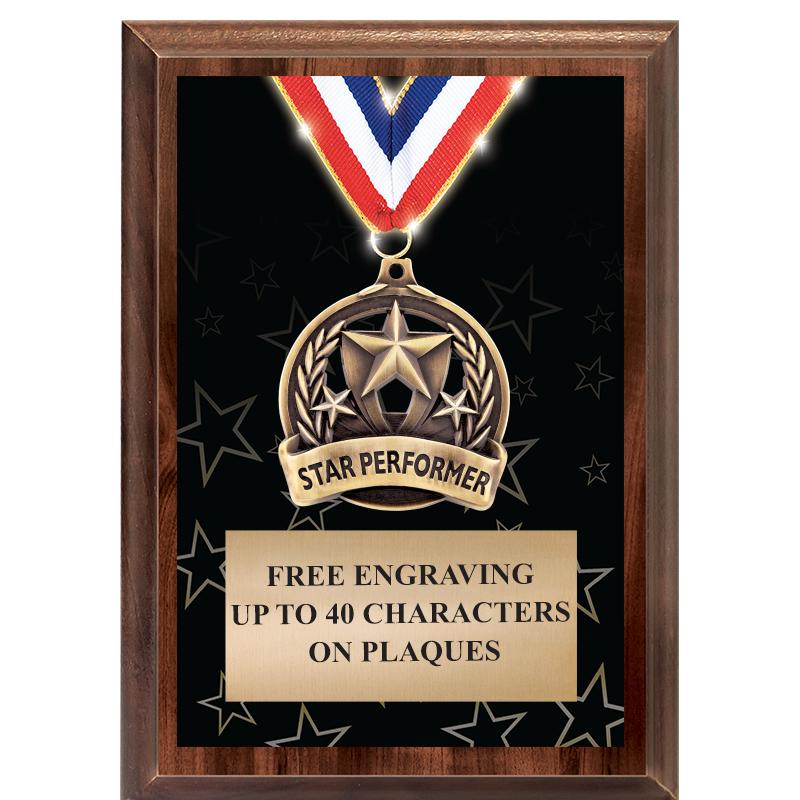 5X7 SHOWSTOPPER MEDAL PLAQUE