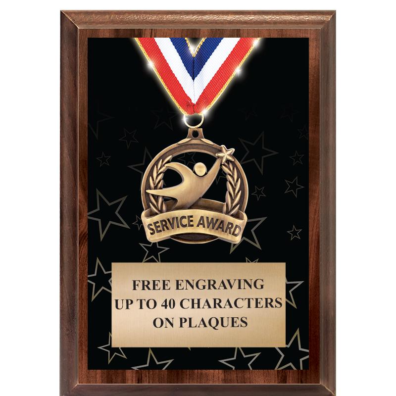 5X7 SHOWSTOPPER MEDAL PLAQUE