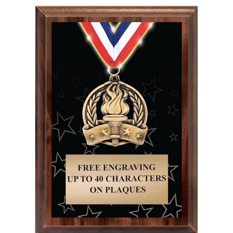 5X7 SHOWSTOPPER MEDAL PLAQUE