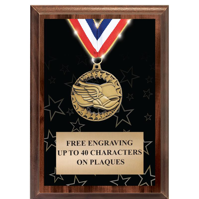 5X7 SHOWSTOPPER MEDAL PLAQUE