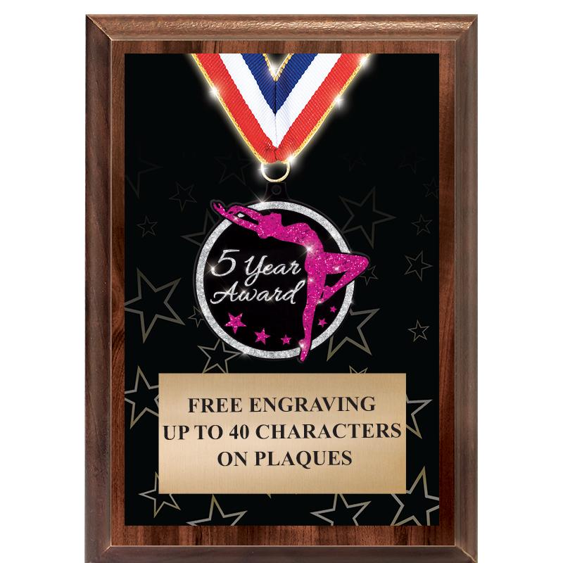 5X7 SHOWSTOPPER MEDAL PLAQUE