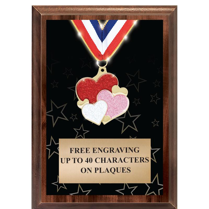 5X7 SHOWSTOPPER MEDAL PLAQUE